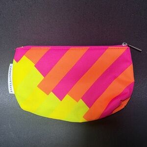 Clinique Vibrant Striped Cosmetic Bag